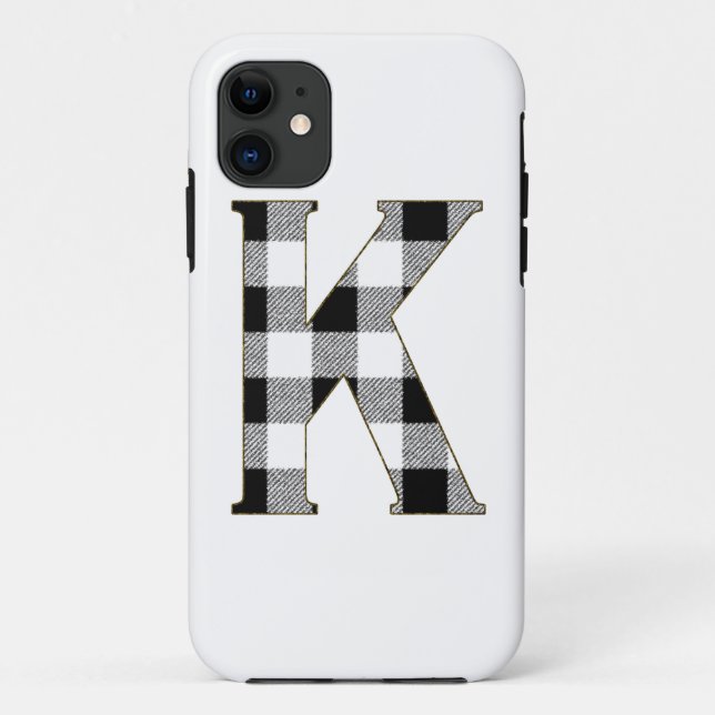 Capa Para iPhone 11 Gingham Check K (Verso)