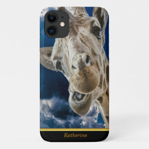 Capa Para iPhone 11 Girafas com um rosto Hilário giro 11
