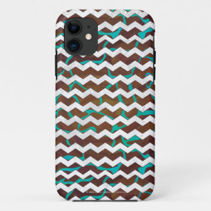 Capa Para iPhone 11 Giraffe Brown e Teal Impressão