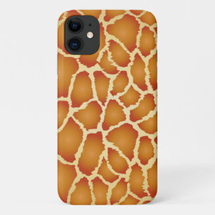 Capa Para iPhone 11 Giraffe Real Skin Brown Texture