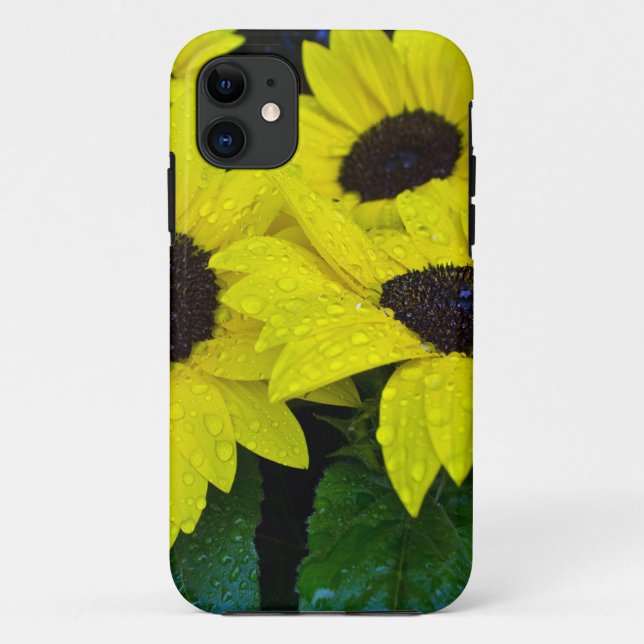 CAPA PARA iPhone 11 GIRASSÓIS LINDOS DO JARDIM (Verso)