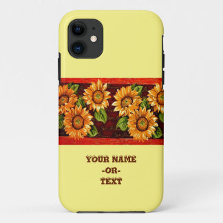 Capa Para iPhone 11 Girassol com texto