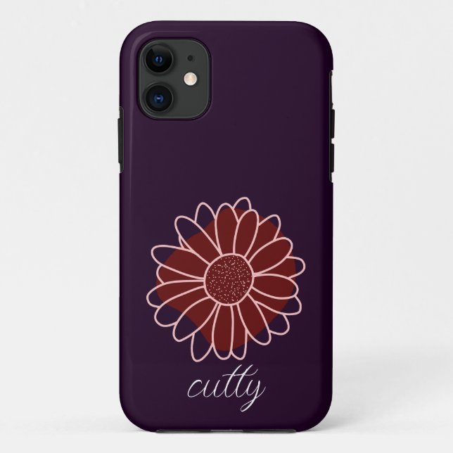 Capa Para iPhone 11 Girassol Russo Contemporâneo (Verso)