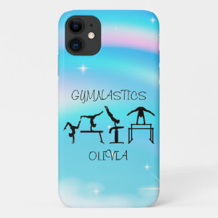 Capa Para iPhone 11 Girls Gymnastics Rainbow Swirls