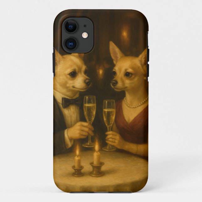 Capa Para iPhone 11 Gizmo’s Romantic Dinner – Champagne & Love (Verso)