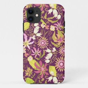 Capa Para iPhone 11 Glamor Floral Brown