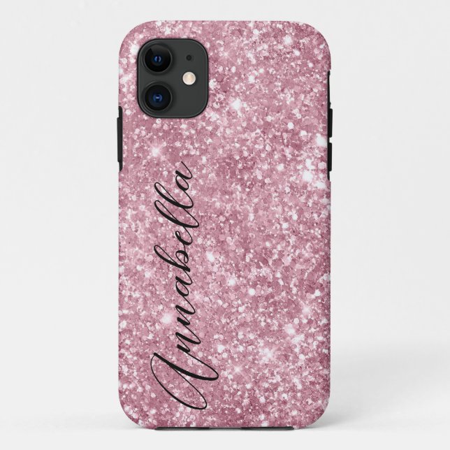 Capa Para iPhone 11 Glamorosa Literatura Rosa (Verso)