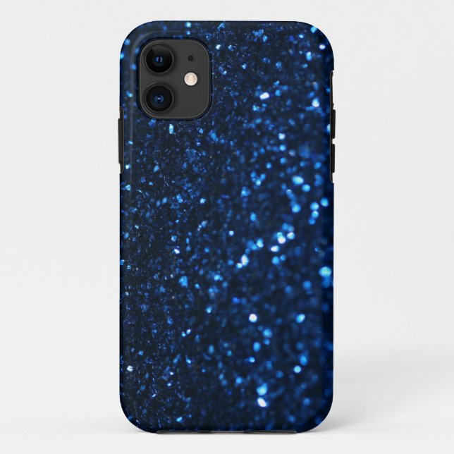 Capa Para iPhone 11 Glimmer Preto Azul (Verso)