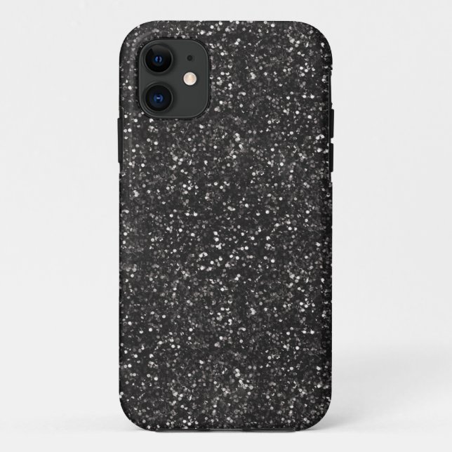 Capa Para iPhone 11 Glitter Na moda de Cinza de prata escuro (Verso)