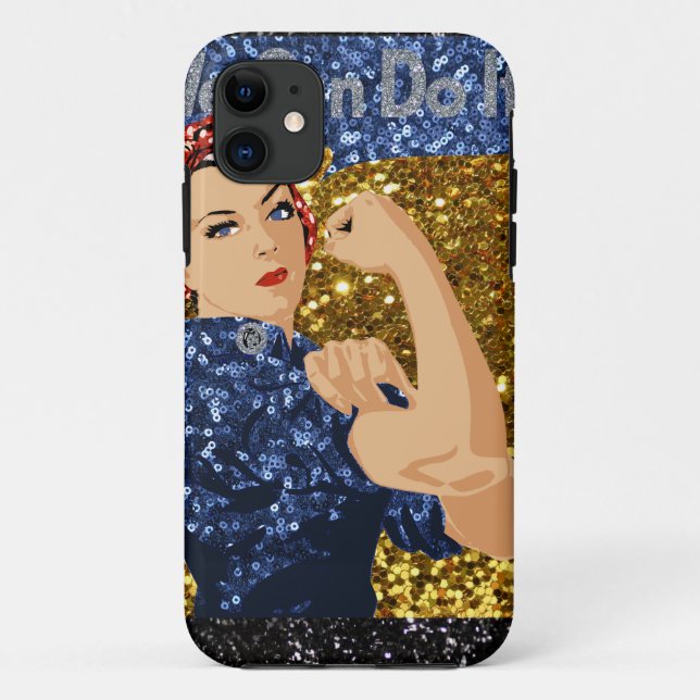Capa Para iPhone 11 glitter rosie, o rivete (Verso)