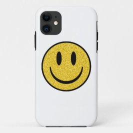 Capa Para iPhone 11 Glitter Smile Face