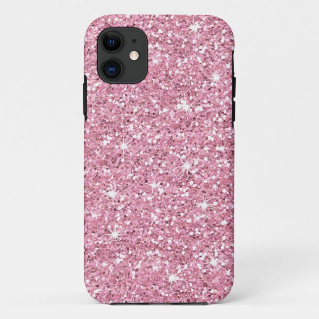 Capa Para iPhone 11 Glitzy Bublegum Glitter (Verso)