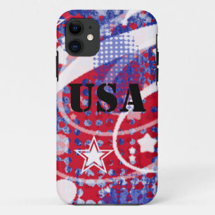 Capa Para iPhone 11 Glória Vermelha, Branca e Azul Personalizada
