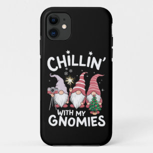 Capa Para iPhone 11 Gnome Family Christmas Chillin with My Gnomes