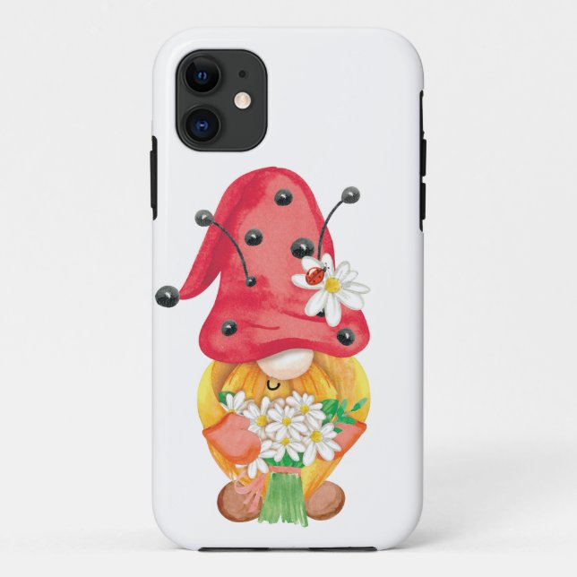 Capa Para iPhone 11 gnomo de verão 1 (Verso)