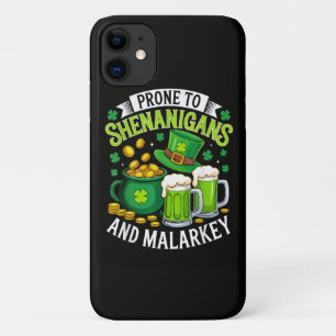 Capa Para iPhone 11 Gnomo Irlandês de São Patrício Propenso a Travessu