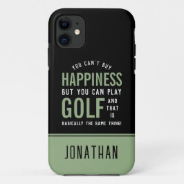 Capa Para iPhone 11 Golfe é Feliz, Golfe Engraçado