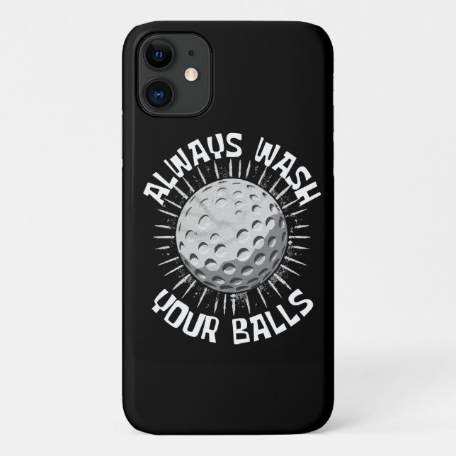 Capa Para iPhone 11 Golfe engraçado (Verso)
