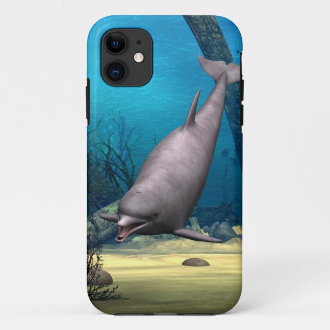 Capa Para iPhone 11 Golfinho (Verso)