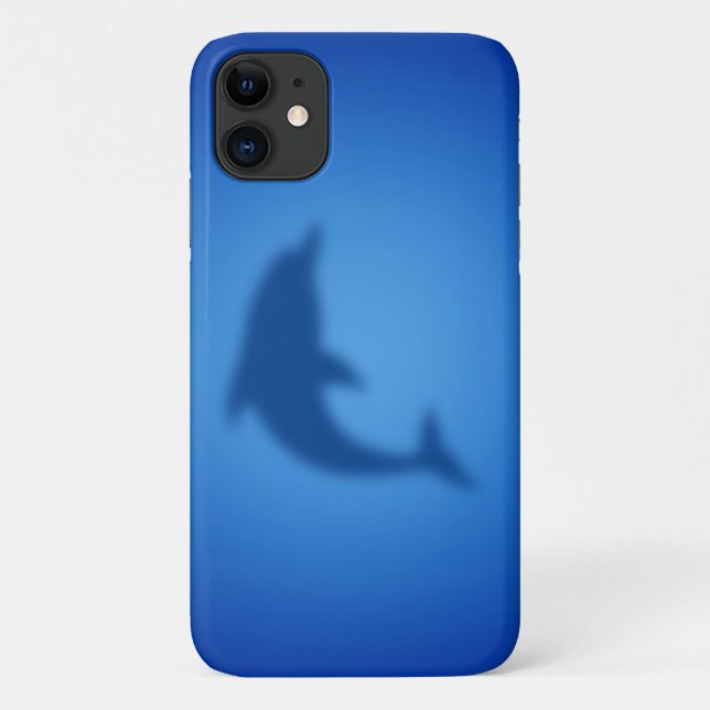 Capa Para iPhone 11 Golfinho-azul (Verso)