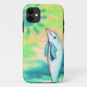 Capa Para iPhone 11 Golfinho pintado