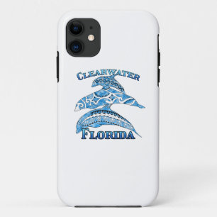 Capa Para iPhone 11 Golfinhos Tribais de Vacinação da Flórida Clearwat