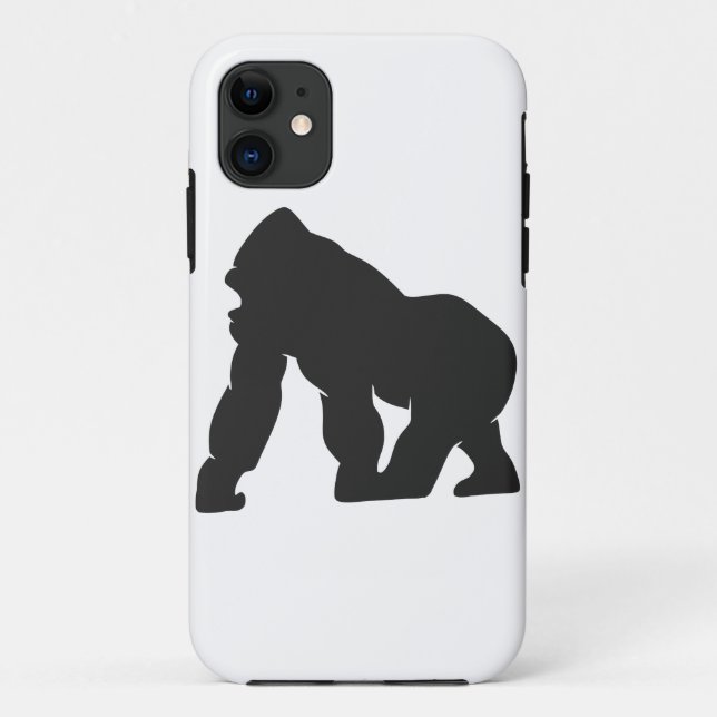 Capa Para iPhone 11 Gorilla silhouette (Verso)