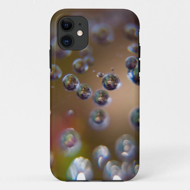 Capa Para iPhone 11 Gotas de água em movimento (Verso)