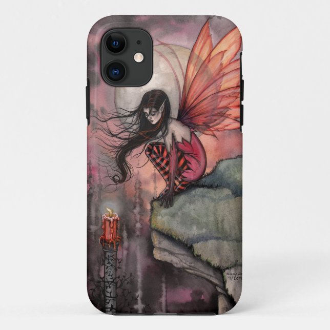 Capa Para iPhone 11 Gótica Halloween Autumn Fairy Fantasy Art (Verso)