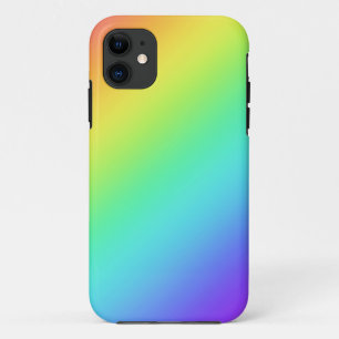 Capa Para iPhone 11 Gradiente de Arco-íris Brilhante