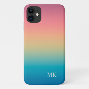 Capa Para iPhone 11 Gradiente de Cor de Praia
