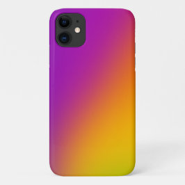 Capa Para iPhone 11 Gradiente Diagonal Magenta a Amarelo