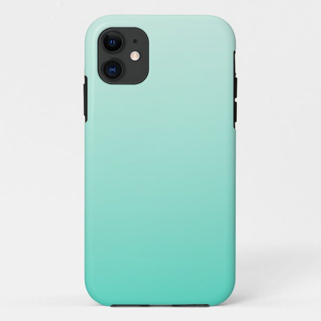 Capa Para iPhone 11 Gradiente Turquesa (Verso)