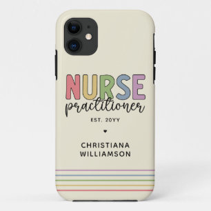 Capa Para iPhone 11 Graduação de enfermeiro NP Nurse personalizado