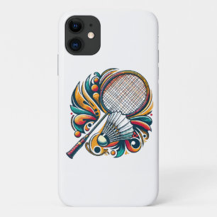 Capa Para iPhone 11 Gráficos de Badminton