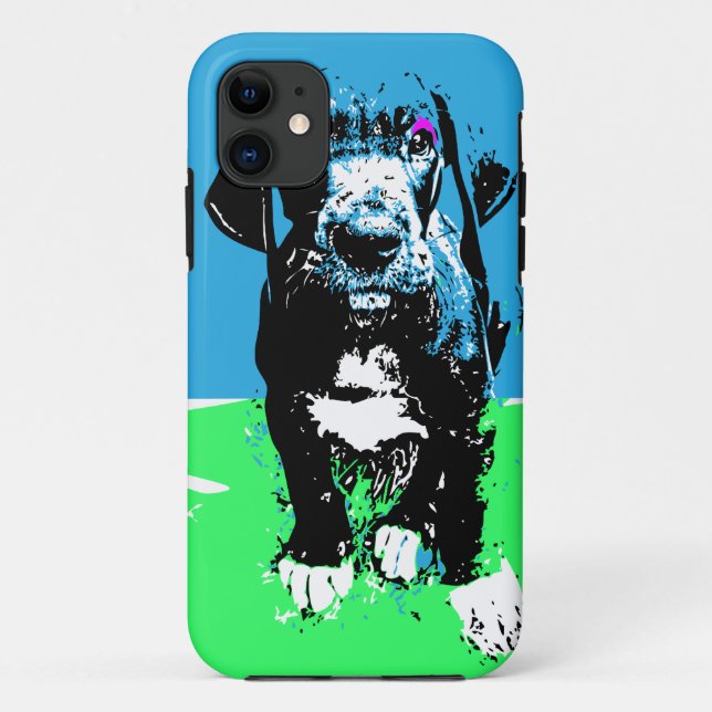 Capa Para iPhone 11 Gráficos do Grande Dinamarquês (Verso)