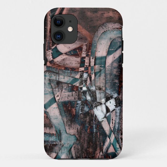 Capa Para iPhone 11 Grafite abstrato (Verso)