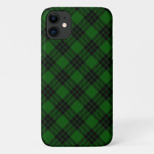 Capa Para iPhone 11 Graham tartan green black xadrez
