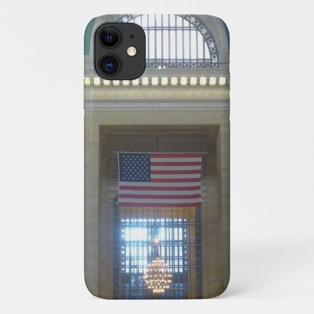 Capa Para iPhone 11 grande bandeira central (Verso)