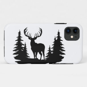Capa Para iPhone 11 Grande cervo entre pinheiros vector