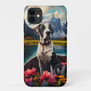 Capa Para iPhone 11 Grande Dane em um Pá: Uma Aventura Cênica
