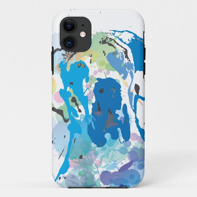Capa Para iPhone 11 Grande Dane Gráficos moderno minimalista (Verso)