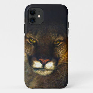 Capa Para iPhone 11 Grande Design de Arte do Leão de Cougar Mountain