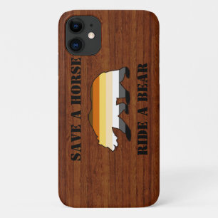 Capa Para iPhone 11 Grande Orgulho de Urso Gay Salva Um Urso Cavalo