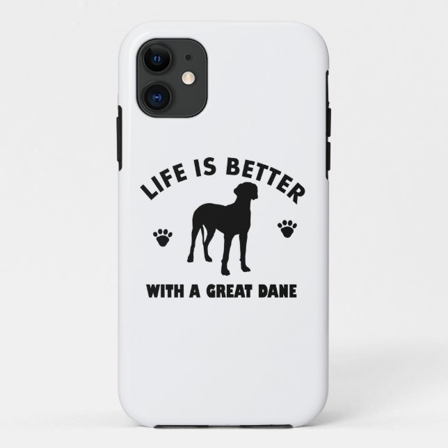 Capa Para iPhone 11 Grande projeto de cão Dane (Verso)
