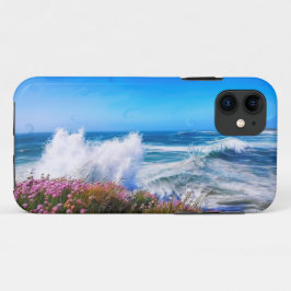 Capa Para iPhone 11 Grandes ondas correm em direção a Fistral Beach, N