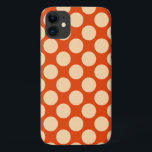 Capa Para iPhone 11 Grandes pontos retrorreflectores - laranja claro e<br><div class="desc">Bolinhas retrorreflectoras/pontos de moedas - laranja claro na laranja de mandarina</div>