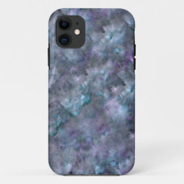 Capa Para iPhone 11 Grânite de quartzo azul-abstrato púrpura