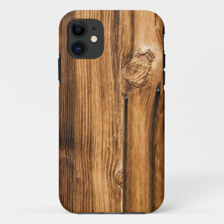 Capa Para iPhone 11 Grão de madeira resistida