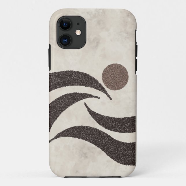 Capa Para iPhone 11 Grãos de Café-Bean Bliss Nascer do Sol (Verso)